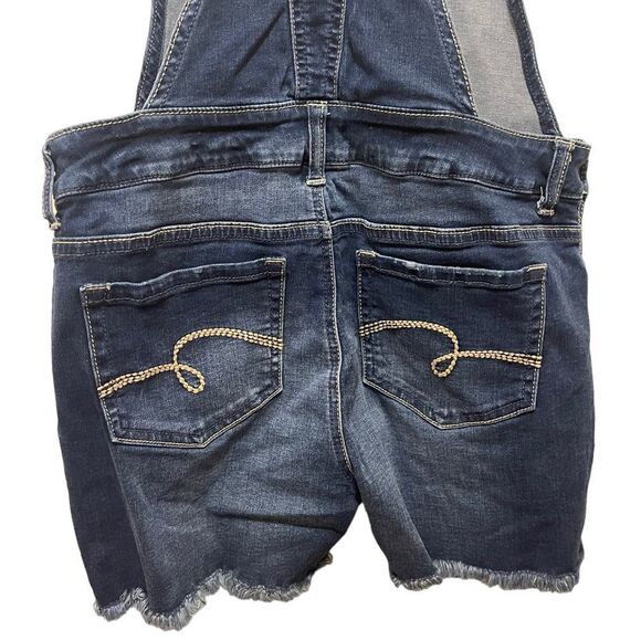 Justice Denim Shortalls with Rainbow Straps - Picture 10 of 10